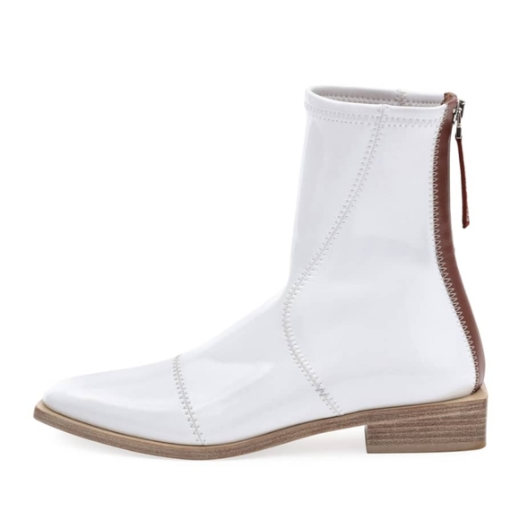 Fendi Flat Neoprene Back-Zip Booties - Picture 2 of 7